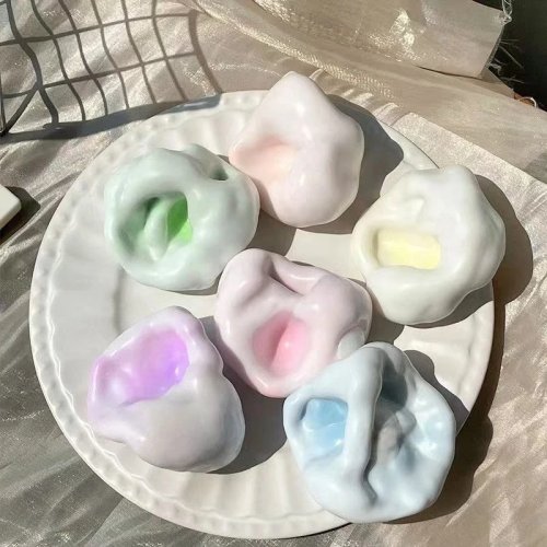 Mainan Squeeze Lucu Anti Stres, Bentuk Bisa Diremas, Karet Lambat Kembali, Untuk Anak dan Dewasa