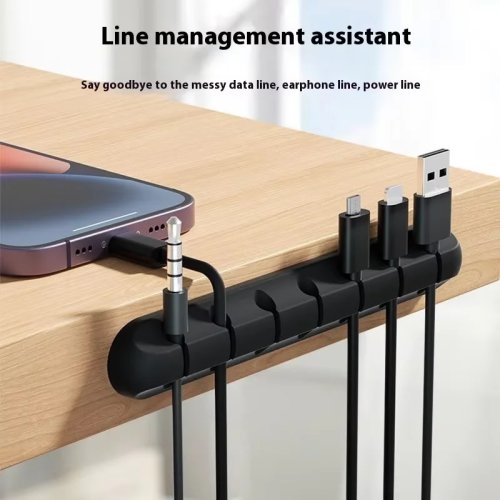 Desktop Cable Organizer, Cable Management for Charging and Data Cables