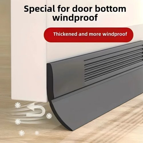YITAPE Veda de Baixo da Porta 1M, Espessa, Auto-Adesiva, Borracha de Silicone, Isolamento Acústico, Corta-Vento, Anti-Poeira, Selante de Folgas