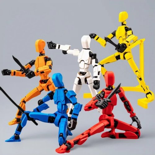 T13 Titan Mobile Robot Action Figure with Multi-Joint and Dog Shape Toy, Transformable Kids Gift
