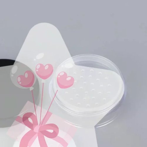 빈 루스파우더 용기 5g 휴대용 플라스틱 파우더 박스 체와 퍼프 포함 여행 및 일상 메이크업 보관용