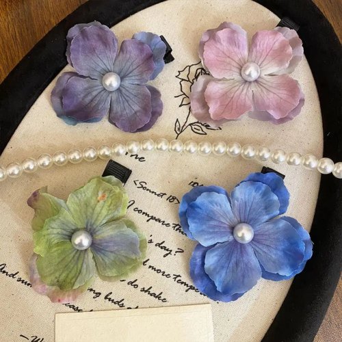 Forcina per capelli donna con fiore artificiale, taglia grande, denti antiscivolo, clip capelli festivo, accessorio per capelli