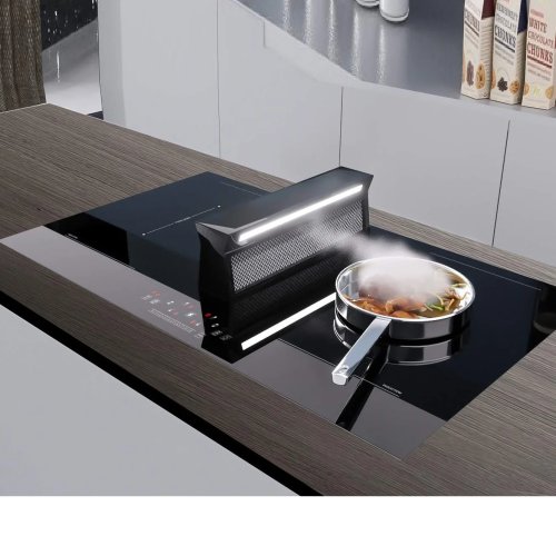 Plaque à induction 90 cm avec 4 zones et ventilation intégrée