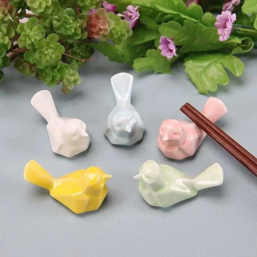 Portabacchette uccello in ceramica fatto a mano, portapenne, piccolo ornamento, decorazione da cucina stile cinese