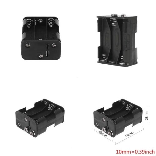 Тримач батарейок 6x AA 1,5В DIY батарейний відсік з кліпсою для корпусу та аксесуарів