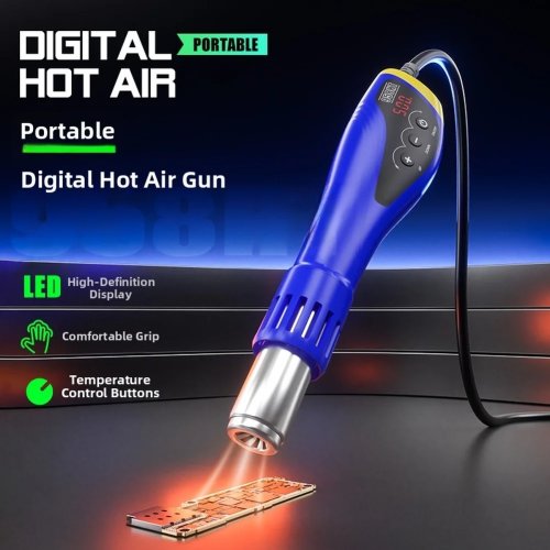 Aquecedor com visor digital de temperatura e distribuição uniforme de calor