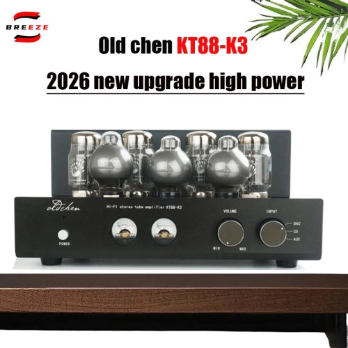 BREEZE 2026 Upgrade Baru KT88-K3 Amplifier Tabung Daya Tinggi Push-Pull HiFi