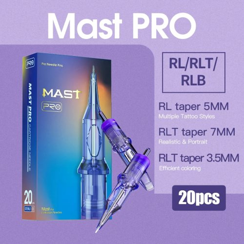 Aiguilles de cartouche de tatouage Mast Pro PMU 1RL 3RL Précision pour maquillage permanent micropigmentation eye-liner lèvres sourcils