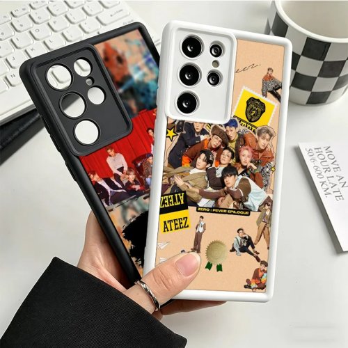 삼성 갤럭시 S25 울트라 S26 S23 FE S22 S21 S20 플러스 S24 FE 케이스 ATEEZ 케이팝