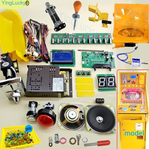 Kit de máquina de pinball DIY, acessórios para arcade com moedas