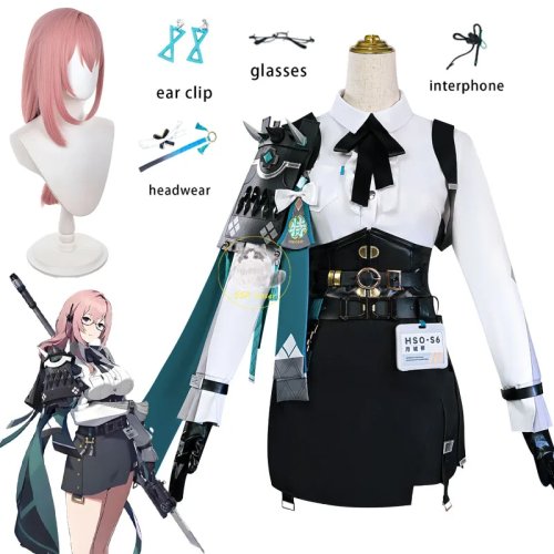 زي تنكري Tsukishiro Yanagi من Zenless Zone Zero لعيد الهالوين