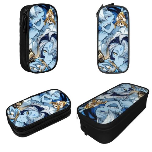 Cookie Run Kingdom Shadow Milk Pencil Case - Large Cartoon Pen Bag for School, Storage, Gift