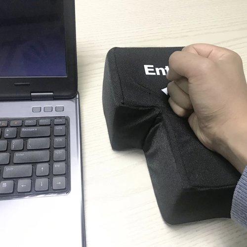 หมอนรูปปุ่ม Enter USB – หมอนนุ่มคลายเครียด รูปปุ่ม Enter สำหรับโปรแกรมเมอร์