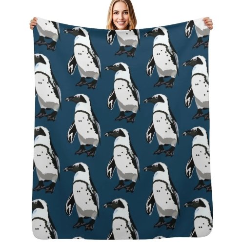 Plaid pingouin africain – chaud et confortable pour la sieste au bureau