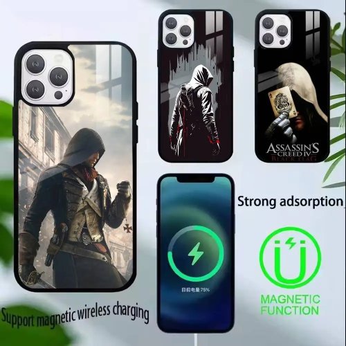 เคส iPhone Assassin's Creed สำหรับ iPhone 17,16,15,14,13,12,11 Plus/Pro รองรับการชาร์จไร้สายแบบแม่เหล็ก