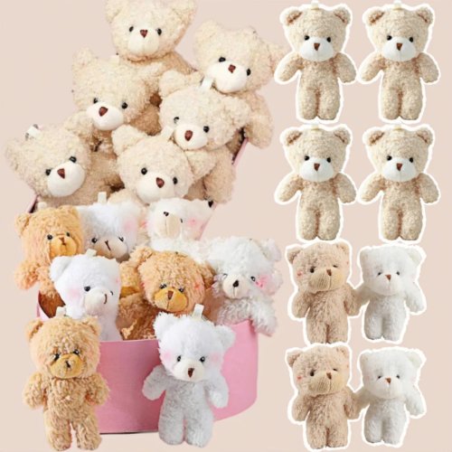 10/20/30個入り 4.7インチ テディベア ぬいぐるみキーホルダー、ぬいぐるみベア、DIYクラフト、ウェディング、誕生日、クリスマスパーティーギフト