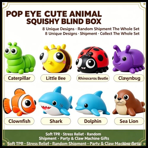 Juguete Fidget Pop It Animal – Alivio del Estrés Regalo Sorpresa