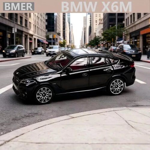 Voiture miniature BMER 1:64 BMW X6M X5M en alliage, jouet de collection pour garçon, cadeau de Noël