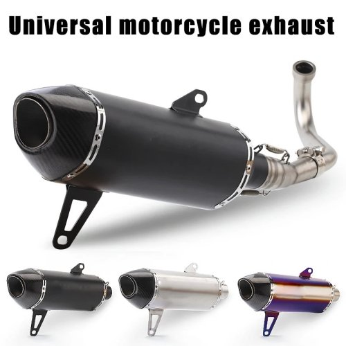 Pour Yamaha XMAX250/XMAX300 Échappement de moto, silencieux Slip-On en acier inoxydable, tuyau avant et raccord intermédiaire