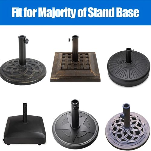 8 Pièces Bouchons et Capuchons pour Base de Parasol de Terrasse, Pièces de Rechange, Stabilisateur
