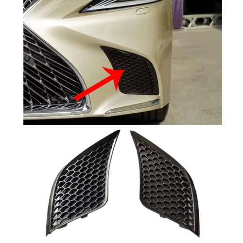 Cubierta de rejilla para faro antiniebla del parachoques delantero para Lexus LS350 LS500H 2017-2020