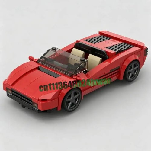 빈티지 미드 엔진 로드스터 모델 블록 256PCS MOC DIY 차량 조립 장난감 선물