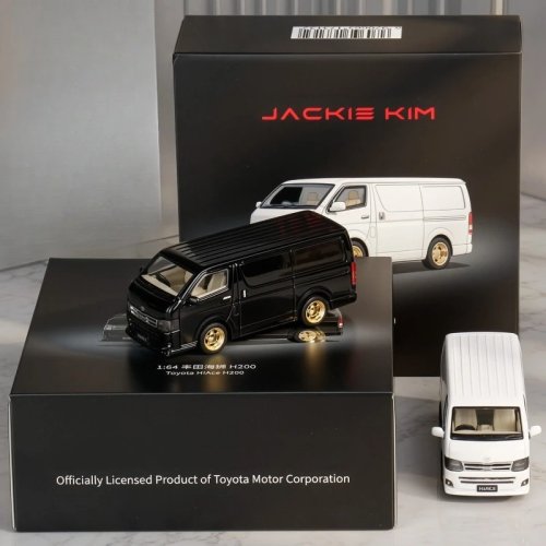 JKM 1:64 Xe van HiAce H200 đời thứ 5 được cấp phép chính thức, mô hình hợp kim diecast, đồ chơi sưu tầm thu nhỏ