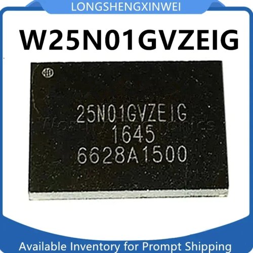 1 ชิ้น W25N01GVZEIG ชิปหน่วยความจำแฟลช SPI NAND WSON-8 3V 1Gb SMD