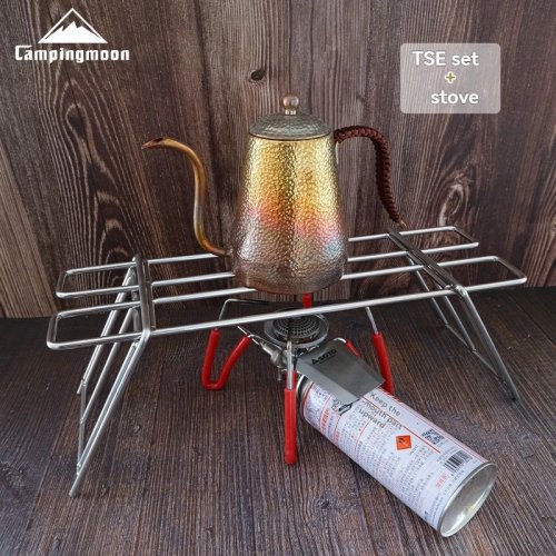Stainless Steel BBQ Grill Net for Outdoor Camping & Hiking - Geometric Mesh Grate