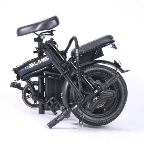 Складной электрический велосипед для взрослых, 48V 500W, сверхлегкий, портативный, литиевая батарея, задний мотор-ступица, городской велосипед для поездок