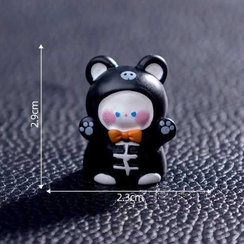 Mini grafsteen pompoen hars schedel decoratie poppenhuis Halloween geest kasteel rekwisiet