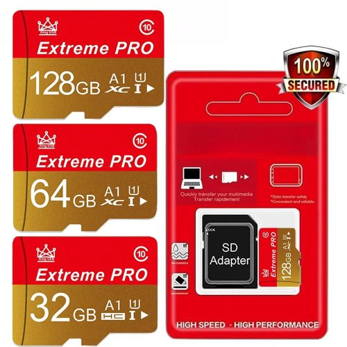 Micro SD Memory Card 16GB-256GB Class 10 TF Card for Mobile Phone
