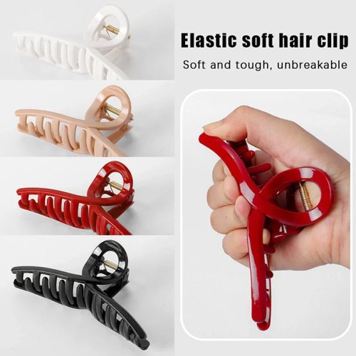 Pince à cheveux requin en silicone souple, antidérapante, style coréen, accessoire pour filles, cadeau