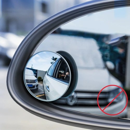 Auto-Toter-Winkel-Spiegel, Weitwinkel 360° verstellbarer kleiner runder Konvexspiegel, Rückfahrspiegel