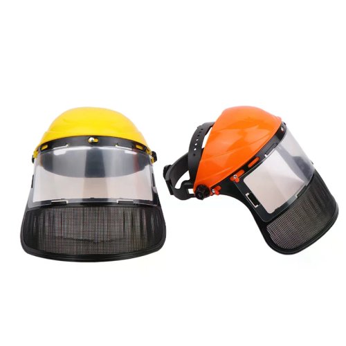 Casco de seguridad con careta para desbrozadora / podadora – Protección forestal