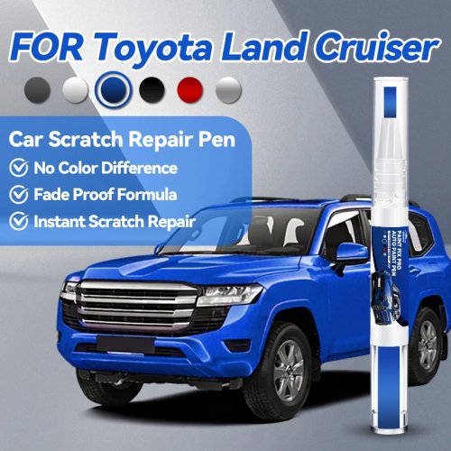Stylo de Réparation de Peinture Auto pour Toyota Land Cruiser (1951-2025) – Rayures, Noir/Bleu