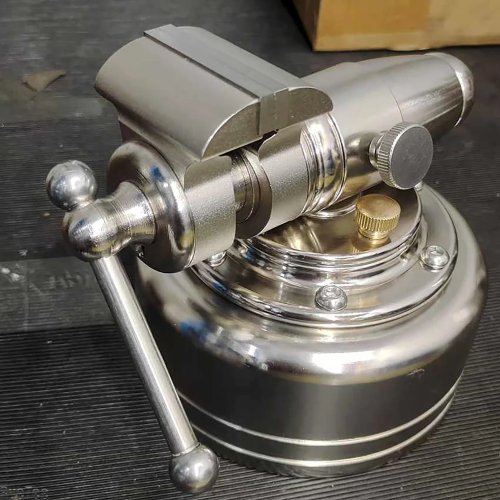 Morsa da banco in acciaio inox 304, 50 mm, regolabile con base girevole per riparazione di orologi e fai da te