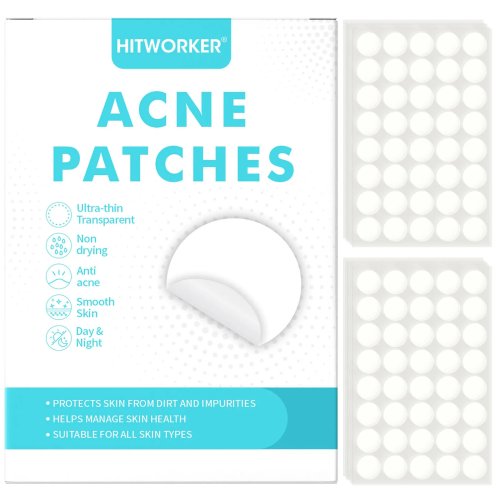 40/400 Unidades de Parches de Hidrocoloide para Acné por Caja, Sin Alcohol, Suaves, No Irritantes, Pegatinas para Cubrir Granos