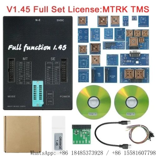 V1.45 ECU-programmeur RH850 Fujitsu volledige accessoirekit voor auto-chip lezen/schrijven