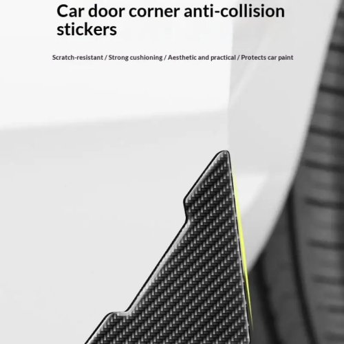 4 piezas Protector de esquina de puerta para auto anticolisiones de uso rudo, seguridad vehicular