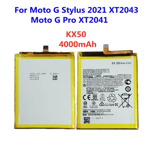 Motorola Moto G Stylus XT2043-4 対応 4000mAh KX50 交換用バッテリー、在庫あり、迅速な発送
