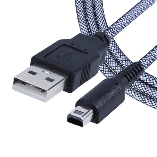 Cable USB 2 en 1 de sincronización y carga de 1,5 m para Nintendo 3DS/3DS XL/2DS LL/NDSi