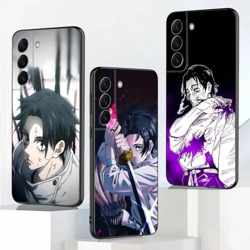 เคสโทรศัพท์ Yuta Okkotsu Jujutsu Kaisen สำหรับ Samsung Galaxy A20, A21s, A22, A31, A32, A52, A53, A72, A73, A80, A91 – ฝาหลังสีดำนุ่ม