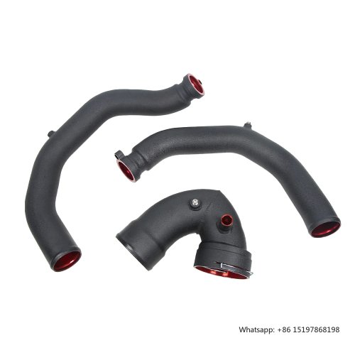 KYOSTAR Top-mount intercoolerkit met laadpijpen voor BMW M2 M3 F80 M4 F82 F83 S55 15-19 met siliconen slangen