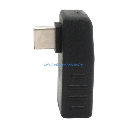 USB-C to USB-A Female Adapter, L-Shaped, Fast Charging & Data Transfer for Phones, Tablets, Laptops