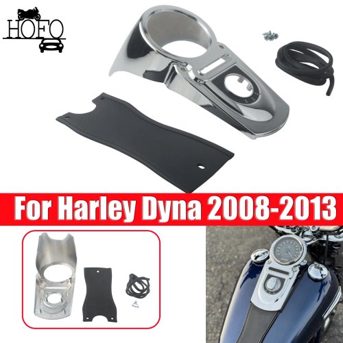 Copertura del pannello strumenti del serbatoio e alloggiamento del tachimetro per Harley Dyna 2008-2013