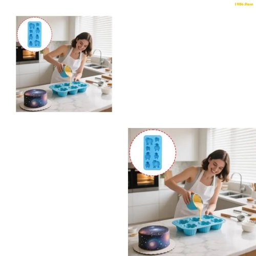Stampo in silicone animali 8 cavità multiuso - adatto a freezer e forno, per cioccolato, pasticceria e craft