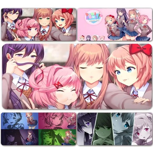 Mouse Pad Doki Doki Literature Club | Alas Mouse Anti-Slip | Meja Mat Gaming