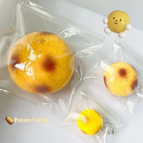 1Pc Giant Fluid Potato Shapeable Squishy Squeeze Toy, Soft Slow Rebound Stress Relief Fidget Toy, Anti-Anxiety Vent Toy, Novelty Desk Ornament, Gift for Kids Adults