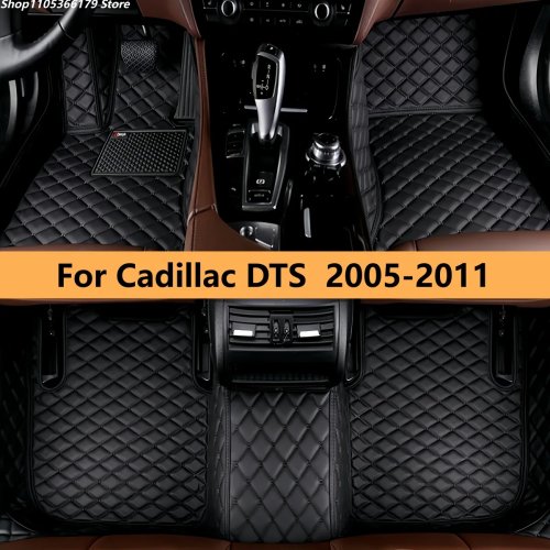 Tapis de sol en cuir personnalisés pour Cadillac DTS 2005-2009 2011 Ensemble complet